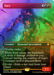 Fury (Borderless) (Textured Foil)\nSpecial Guests - Alternate Foil\nSingle\nMagic The Gathering