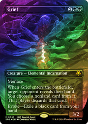 Grief (Borderless) (Textured Foil)\nSpecial Guests - Alternate Foil\nSingle\nMagic The Gathering