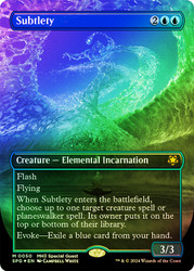 Subtlety (Borderless) (Textured Foil)\nSpecial Guests - Alternate Foil\nSingle\nMagic The Gathering
