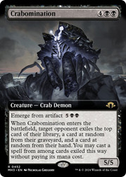 Crabomination (Extended Art)\nModern Horizons 3 - Variants\nSingle\nMagic The Gathering