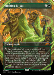 Birthing Ritual (Borderless)\nModern Horizons 3 - Variants\nSingle\nMagic The Gathering
