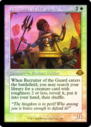 Recruiter of the Guard (Retro Frame)\nModern Horizons 3 - Retro Frame\nSingle\nMagic The Gathering
