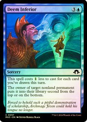 Deem Inferior\nModern Horizons 3\nSingle\nMagic The Gathering