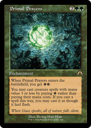 Primal Prayers (Retro Frame)\nModern Horizons 3 - Retro Frame\nSingle\nMagic The Gathering
