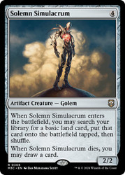 Solemn Simulacrum\nModern Horizons 3 Commander\nSingle\nMagic The Gathering