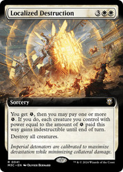 Localized Destruction (Extended Art)\nModern Horizons 3 Commander - Variants\nSingle\nMagic The Gathering