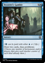 Tezzeret's Gambit\nModern Horizons 3 Commander\nSingle\nMagic The Gathering