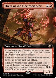 Overclocked Electromancer (Extended Art)\nModern Horizons 3 Commander - Variants\nSingle\nMagic The Gathering