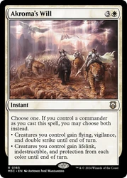 Akroma's Will\nModern Horizons 3 Commander\nSingle\nMagic The Gathering