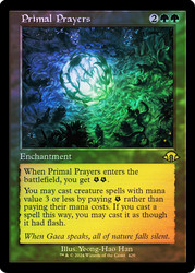 Primal Prayers (Retro Frame)\nModern Horizons 3 - Retro Frame\nSingle\nMagic The Gathering