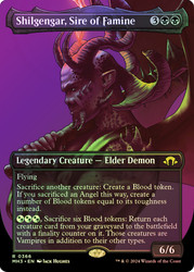 Shilgengar, Sire of Famine (Borderless)\nModern Horizons 3 - Variants\nSingle\nMagic The Gathering