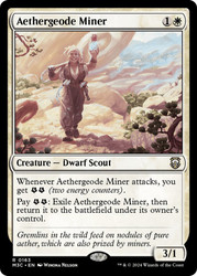Aethergeode Miner\nModern Horizons 3 Commander\nSingle\nMagic The Gathering