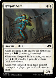 Hexgold Slith\nModern Horizons 3\nSingle\nMagic The Gathering