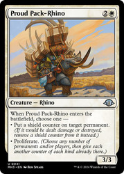 Proud Pack-Rhino\nModern Horizons 3\nSingle\nMagic The Gathering