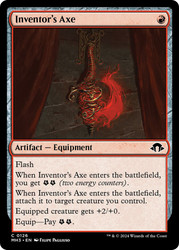 Inventor's Axe\nModern Horizons 3\nSingle\nMagic The Gathering