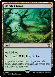 Flooded Grove\nModern Horizons 3 Commander\nSingle\nMagic The Gathering