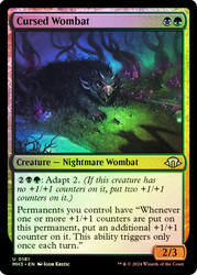Cursed Wombat\nModern Horizons 3\nSingle\nMagic The Gathering