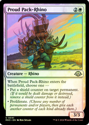 Proud Pack-Rhino\nModern Horizons 3\nSingle\nMagic The Gathering