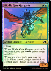 Riddle Gate Gargoyle\nModern Horizons 3\nSingle\nMagic The Gathering