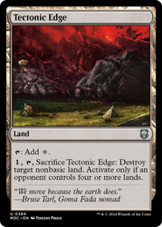 Tectonic Edge\nModern Horizons 3 Commander\nSingle\nMagic The Gathering