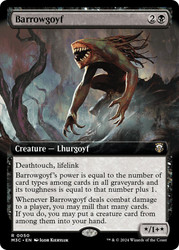 Barrowgoyf (Extended Art)\nModern Horizons 3 Commander - Variants\nSingle\nMagic The Gathering