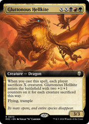 Gluttonous Hellkite (Extended Art)\nModern Horizons 3 Commander - Variants\nSingle\nMagic The Gathering