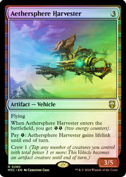 Aethersphere Harvester (Ripple Foil)\nModern Horizons 3 Commander - Alternate Foil\nSingle\nMagic The Gathering
