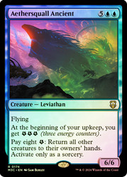 Aethersquall Ancient (Ripple Foil)\nModern Horizons 3 Commander - Alternate Foil\nSingle\nMagic The Gathering