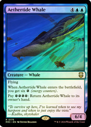Aethertide Whale (Ripple Foil)\nModern Horizons 3 Commander - Alternate Foil\nSingle\nMagic The Gathering