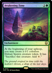 Awakening Zone (Ripple Foil)\nModern Horizons 3 Commander - Alternate Foil\nSingle\nMagic The Gathering