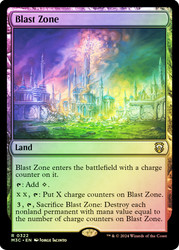 Blast Zone (Ripple Foil)\nModern Horizons 3 Commander - Alternate Foil\nSingle\nMagic The Gathering