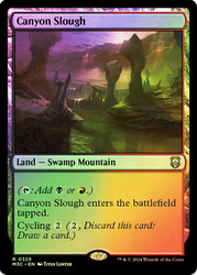 Canyon Slough (Ripple Foil)\nModern Horizons 3 Commander - Alternate Foil\nSingle\nMagic The Gathering