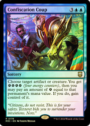 Confiscation Coup (Ripple Foil)\nModern Horizons 3 Commander - Alternate Foil\nSingle\nMagic The Gathering