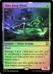 Elder Deep-Fiend (Ripple Foil)\nModern Horizons 3 Commander - Alternate Foil\nSingle\nMagic The Gathering
