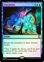 Evacuation (Ripple Foil)\nModern Horizons 3 Commander - Alternate Foil\nSingle\nMagic The Gathering