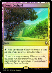 Exotic Orchard (Ripple Foil)\nModern Horizons 3 Commander - Alternate Foil\nSingle\nMagic The Gathering