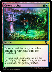 Growth Spiral (Ripple Foil)\nModern Horizons 3 Commander - Alternate Foil\nSingle\nMagic The Gathering