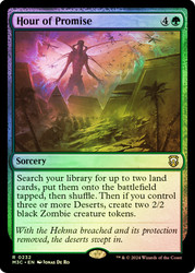 Hour of Promise (Ripple Foil)\nModern Horizons 3 Commander - Alternate Foil\nSingle\nMagic The Gathering
