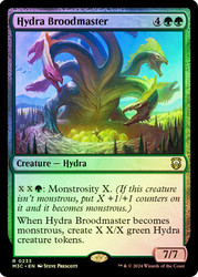 Hydra Broodmaster (Ripple Foil)\nModern Horizons 3 Commander - Alternate Foil\nSingle\nMagic The Gathering