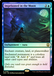 Imprisoned in the Moon (Ripple Foil)\nModern Horizons 3 Commander - Alternate Foil\nSingle\nMagic The Gathering