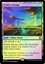 Prairie Stream (Ripple Foil)\nModern Horizons 3 Commander - Alternate Foil\nSingle\nMagic The Gathering