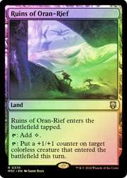 Ruins of Oran-Rief (Ripple Foil)\nModern Horizons 3 Commander - Alternate Foil\nSingle\nMagic The Gathering