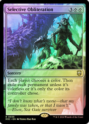 Selective Obliteration (Ripple Foil)\nModern Horizons 3 Commander - Alternate Foil\nSingle\nMagic The Gathering