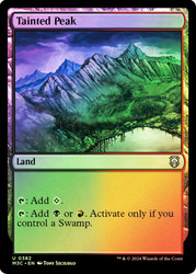 Tainted Peak (Ripple Foil)\nModern Horizons 3 Commander - Alternate Foil\nSingle\nMagic The Gathering