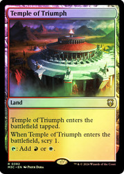 Temple of Triumph (Ripple Foil)\nModern Horizons 3 Commander - Alternate Foil\nSingle\nMagic The Gathering