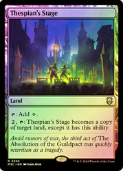 Thespian's Stage (Ripple Foil)\nModern Horizons 3 Commander - Alternate Foil\nSingle\nMagic The Gathering