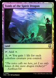Tomb of the Spirit Dragon (Ripple Foil)\nModern Horizons 3 Commander - Alternate Foil\nSingle\nMagic The Gathering