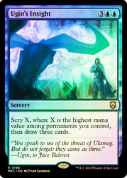 Ugin's Insight (Ripple Foil)\nModern Horizons 3 Commander - Alternate Foil\nSingle\nMagic The Gathering