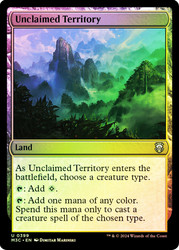Unclaimed Territory (Ripple Foil)\nModern Horizons 3 Commander - Alternate Foil\nSingle\nMagic The Gathering