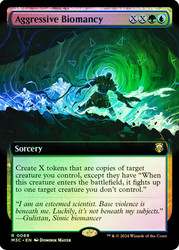 Aggressive Biomancy (Extended Art) (Ripple Foil)\nModern Horizons 3 Commander - Alternate Foil Variants\nSingle\nMagic The Gathering